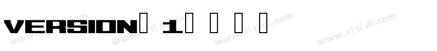 Version 1字体转换